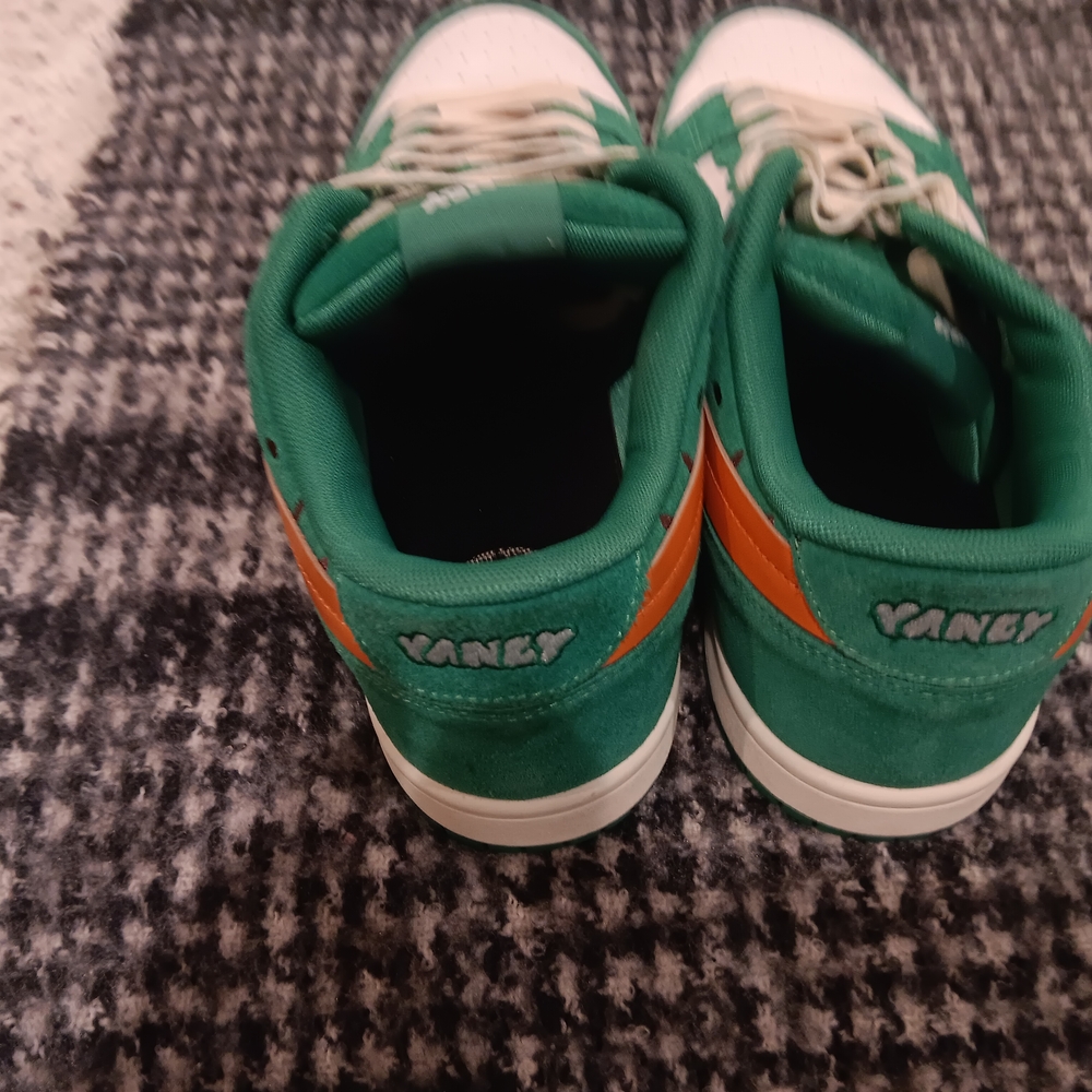Veggie Burger Green and Orange Sneakers